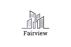 blue and black buildings with Fairview writen below them to represent the area we serve